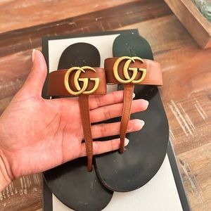Gucci Marmont Sandals. Size 37.5. Original box & dust bag.
